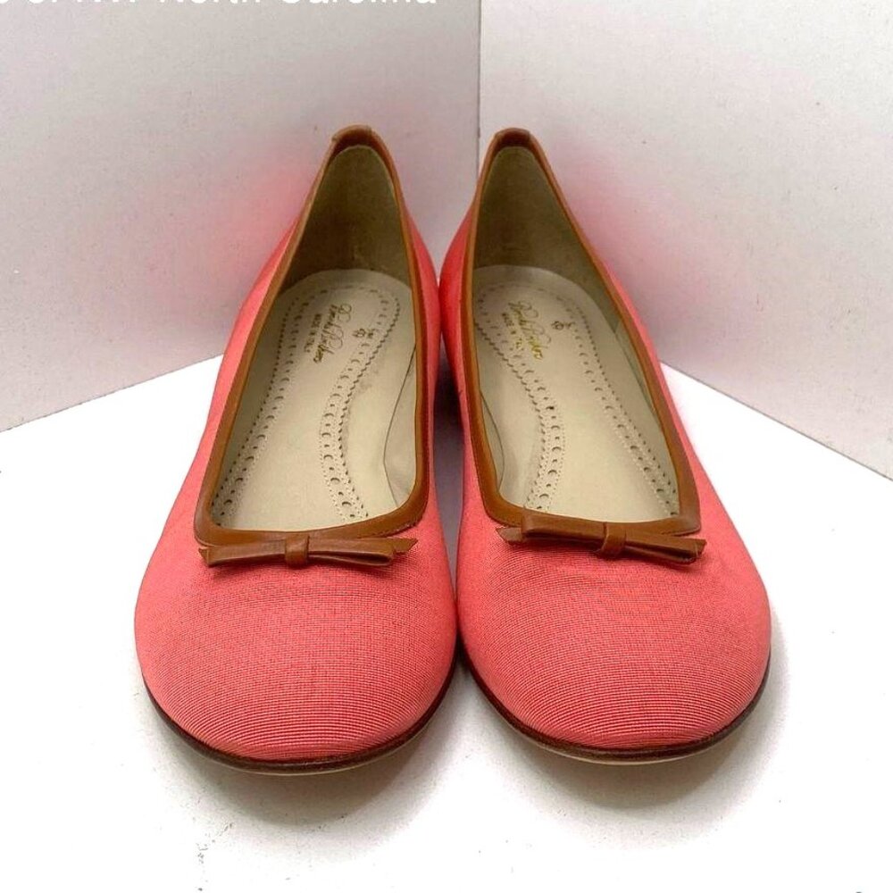 New BROOKS BROTHERS Coral Ballet Flats Shoes - 9 - ITALY